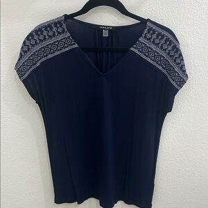 Navy Blue Women's Top